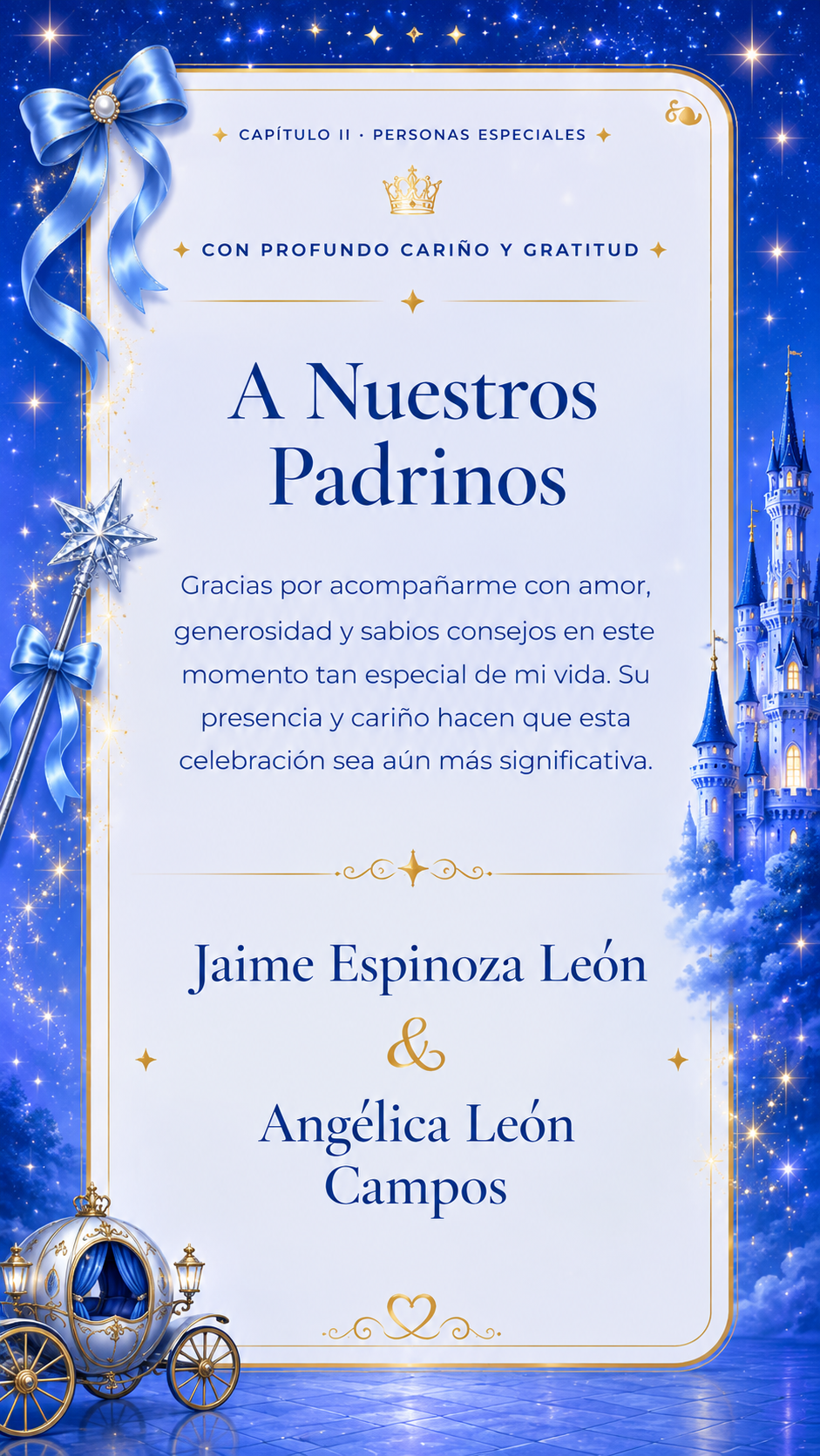 Capítulo II: Personas especiales