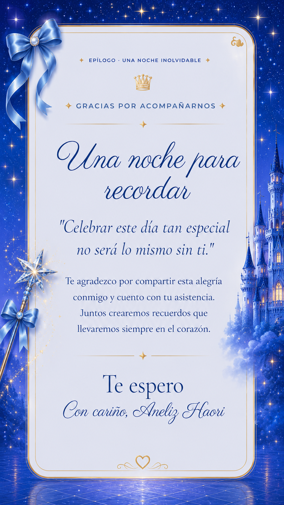 Epílogo: Una noche inolvidable